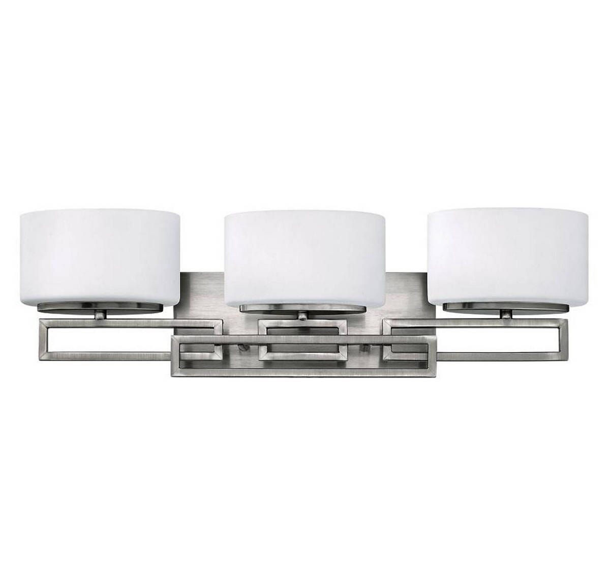 Hinkley Lanza 3-Light Bathroom Vanity Light in Antique Nickel