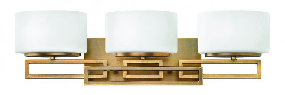 Hinkley Lanza 3-Light Bathroom Vanity Light in Brushed Bronze