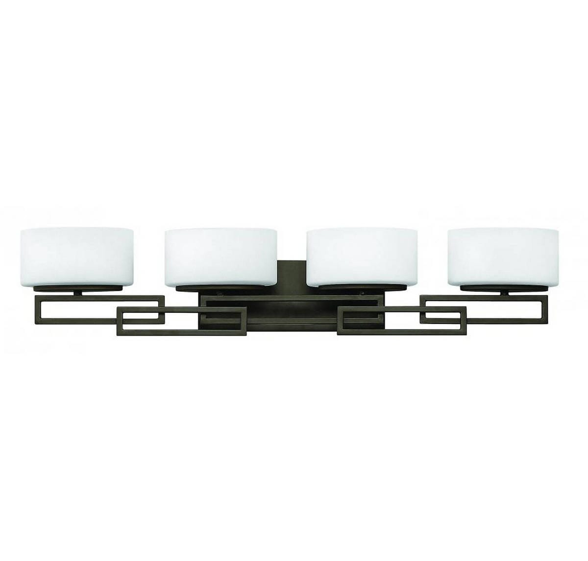 Hinkley Lanza 4-Light Bathroom Vanity Light in Buckeye Bronze