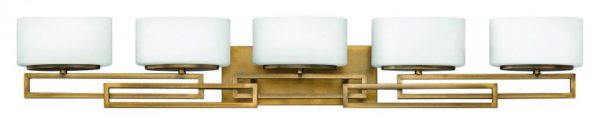 Hinkley Lanza 5-Light Bathroom Vanity Light in Brushed Bronze