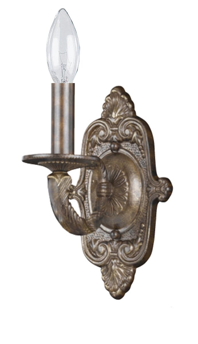 Crystorama Paris Market 10" Wall Sconce in Venetian Bronze