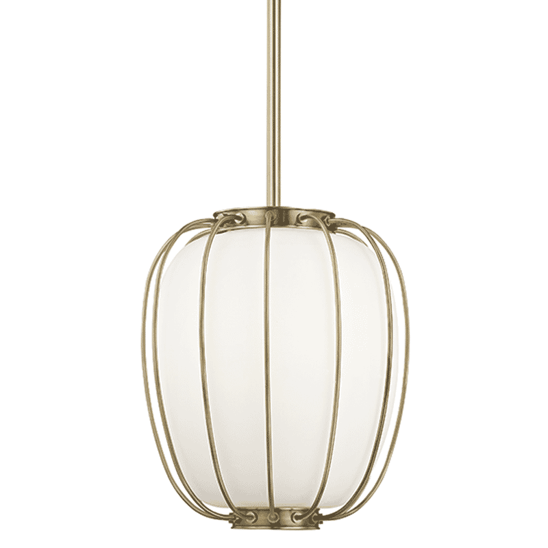 Hudson Valley Ephron 20" Pendant Light in Aged Brass