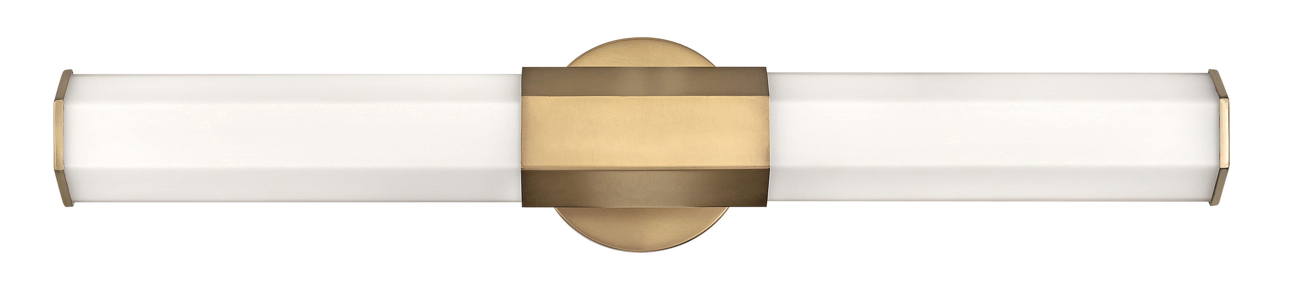 Hinkley Facet LED 26" Bathroom Vanity Light in Heritage Brass