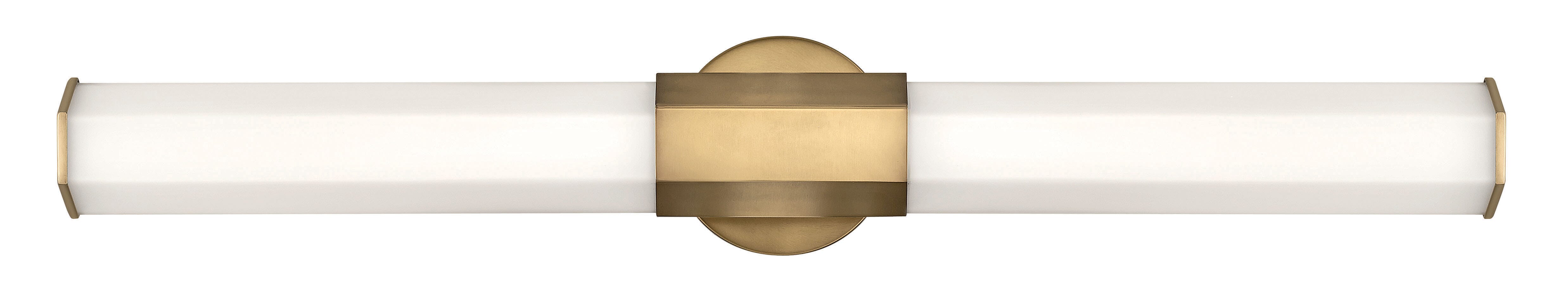 Hinkley Facet LED 32" Bathroom Vanity Light in Heritage Brass