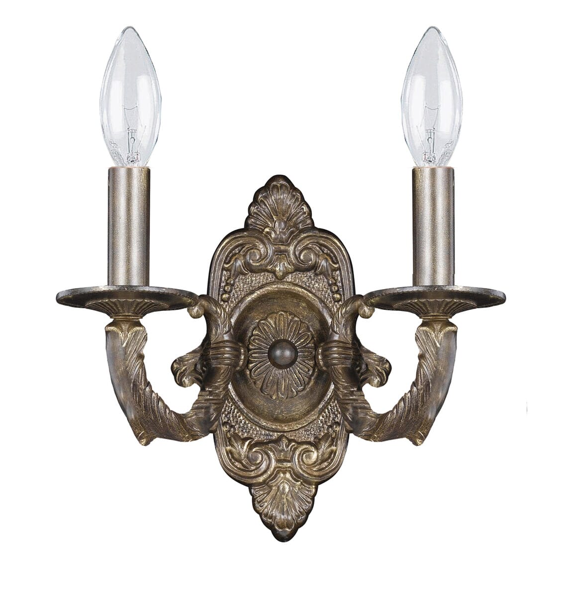 Crystorama Paris Market 2-Light 10" Wall Sconce in Venetian Bronze