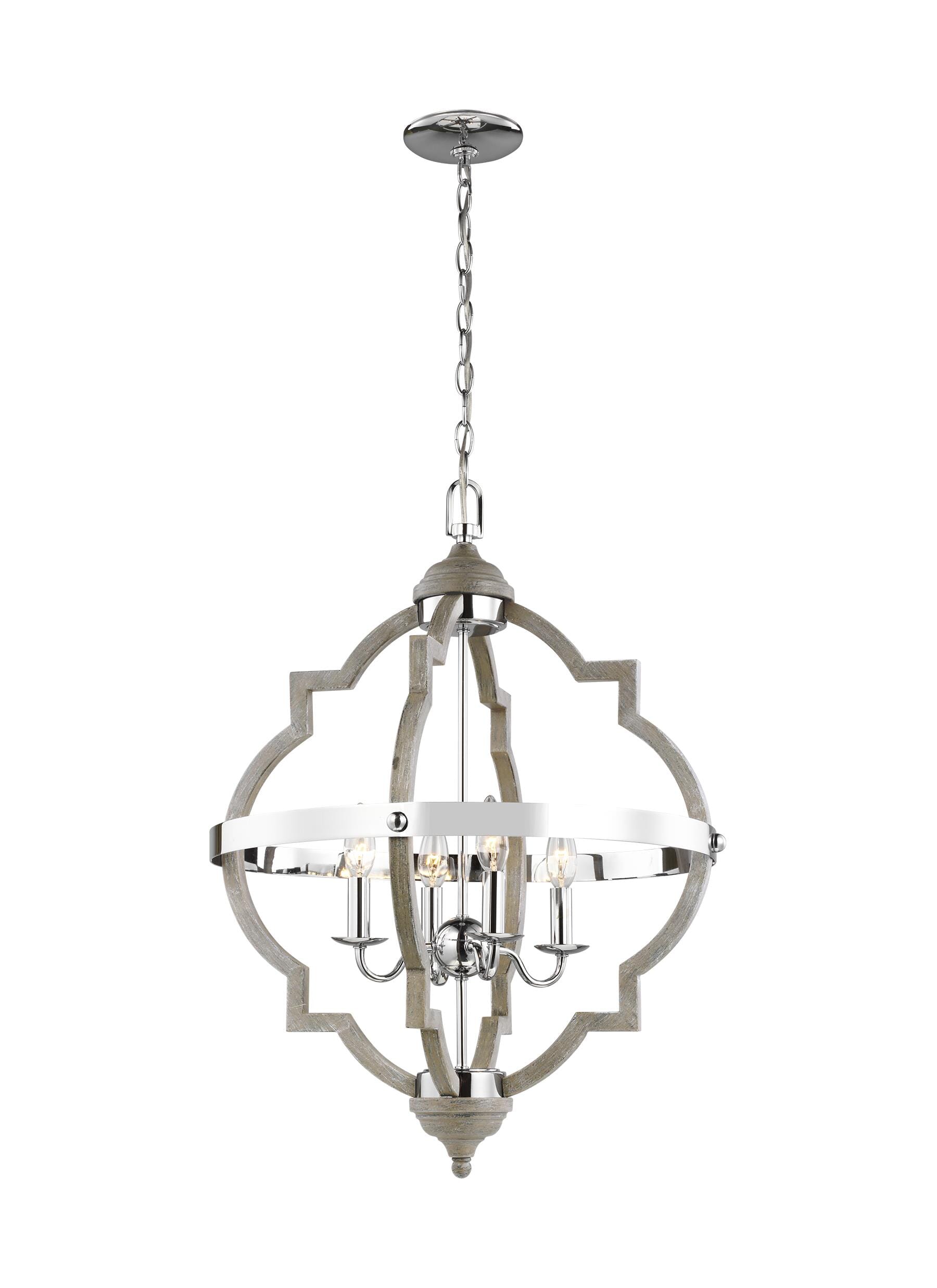 Sea Gull Socorro 4-Light Foyer Light in Washed Pine