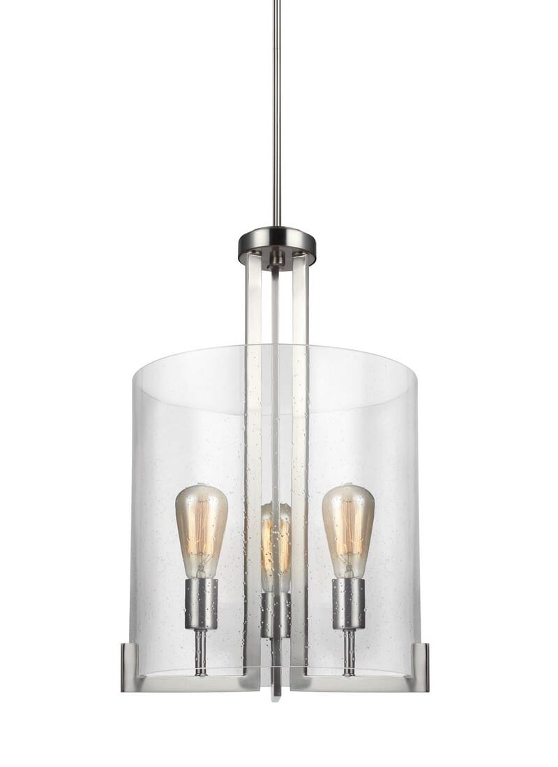 Sea Gull Dawes 3-Light Foyer Light in Brushed Nickel