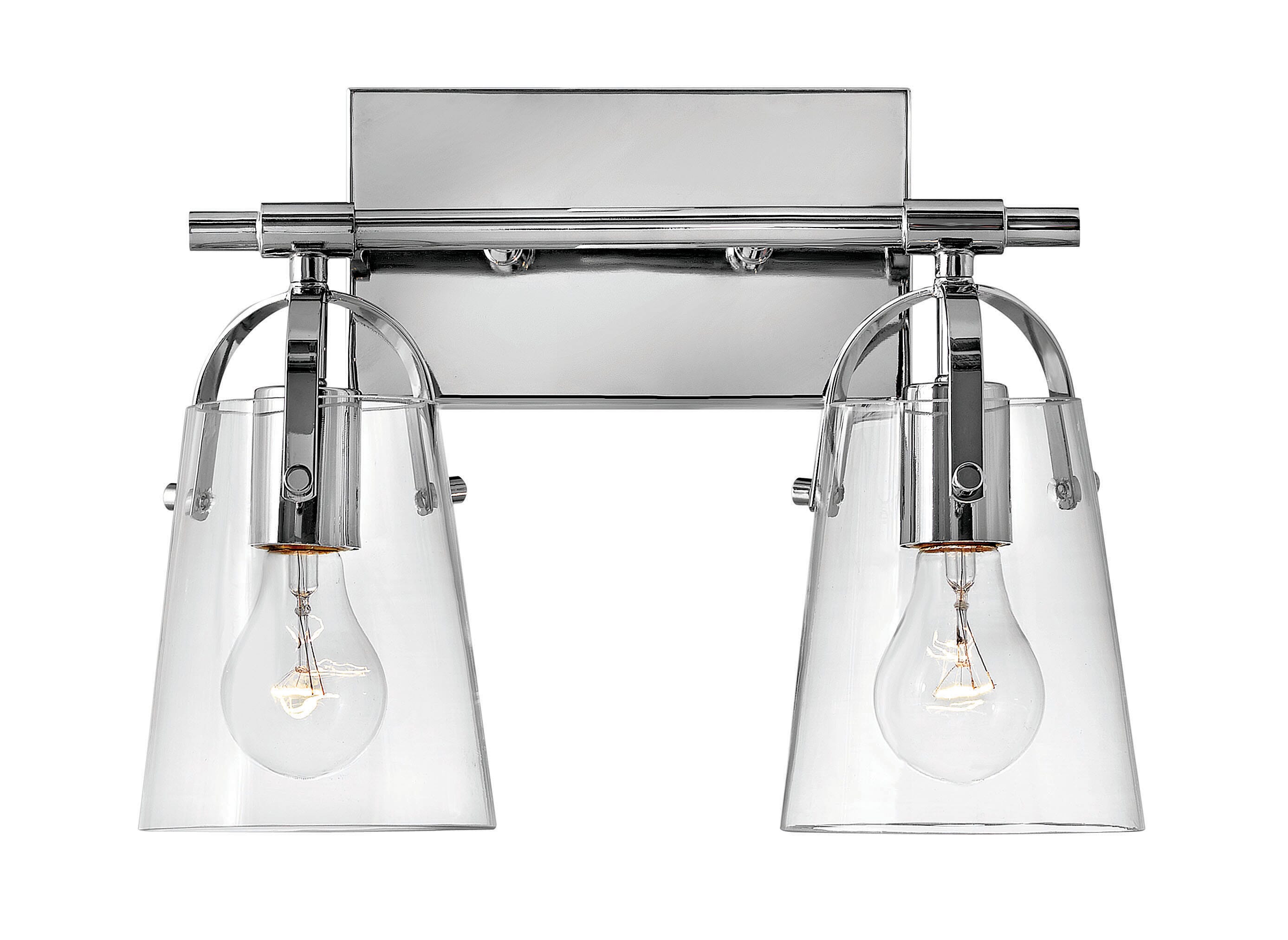 Hinkley Foster 2-Light Bathroom Vanity Light in Chrome