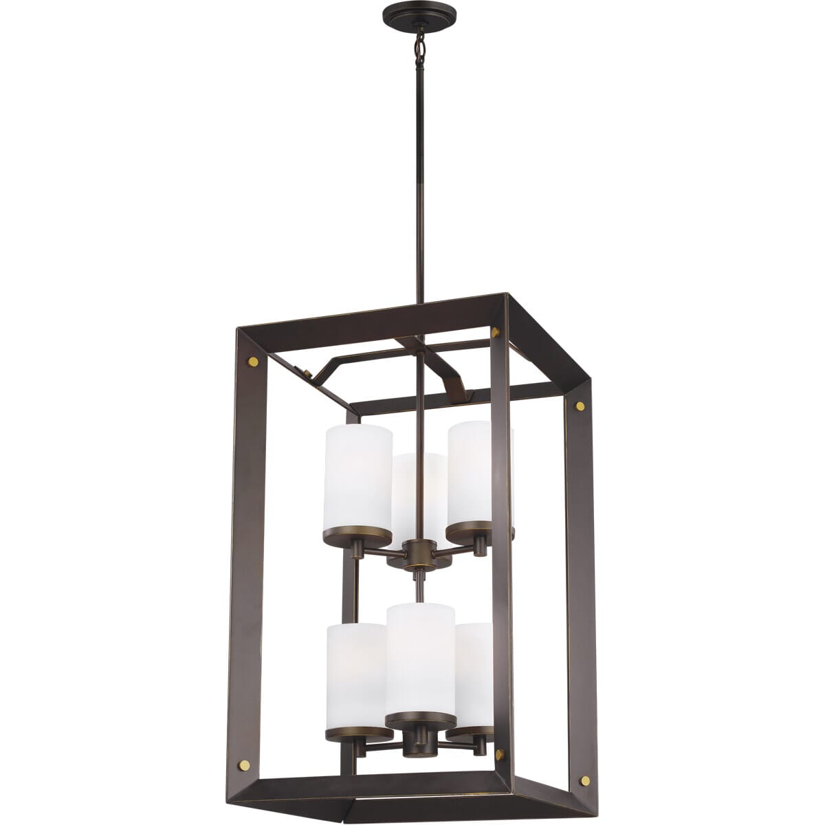 Sea Gull Chatauqua 6-Light Foyer Light in Antique Bronze