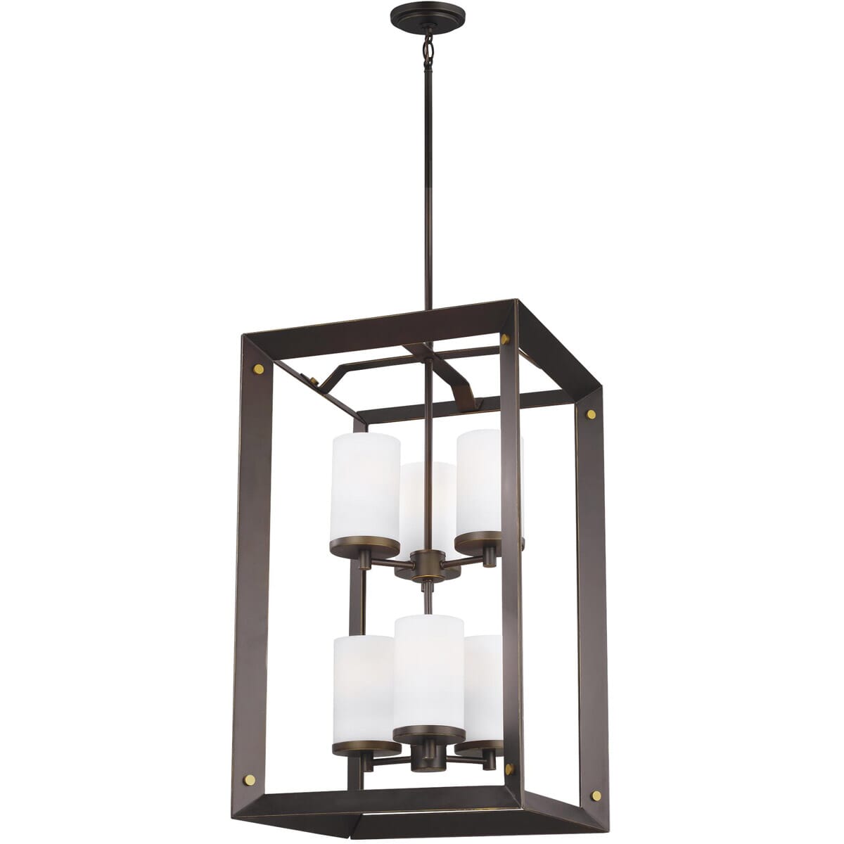 Sea Gull Chatauqua 6-Light Foyer Light in Antique Bronze