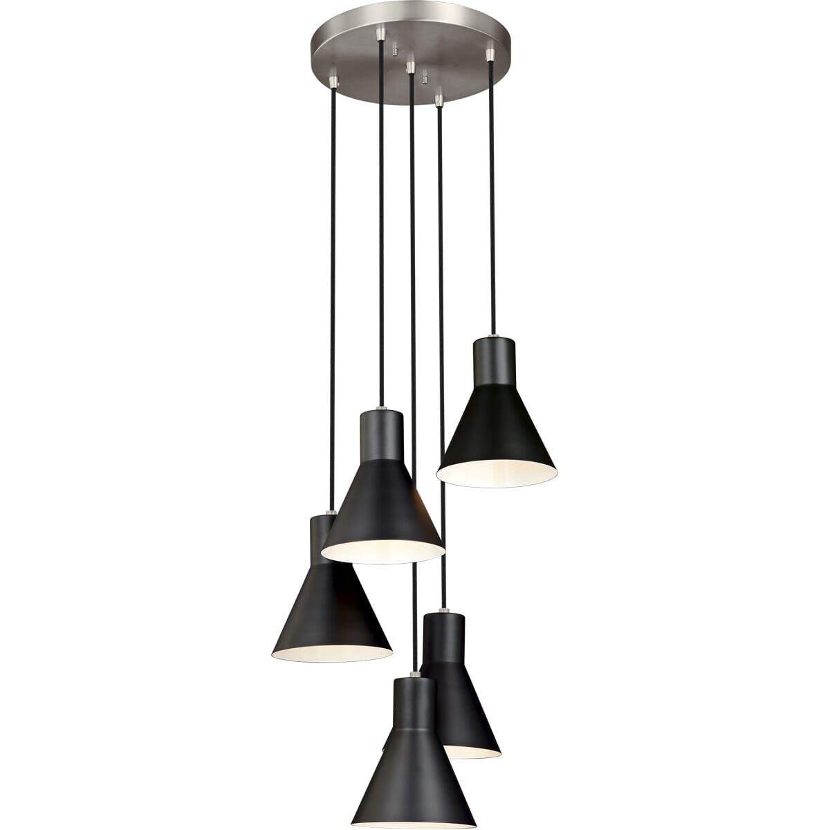 Sea Gull Towner 5-Light 28" Pendant Light in Brushed Nickel