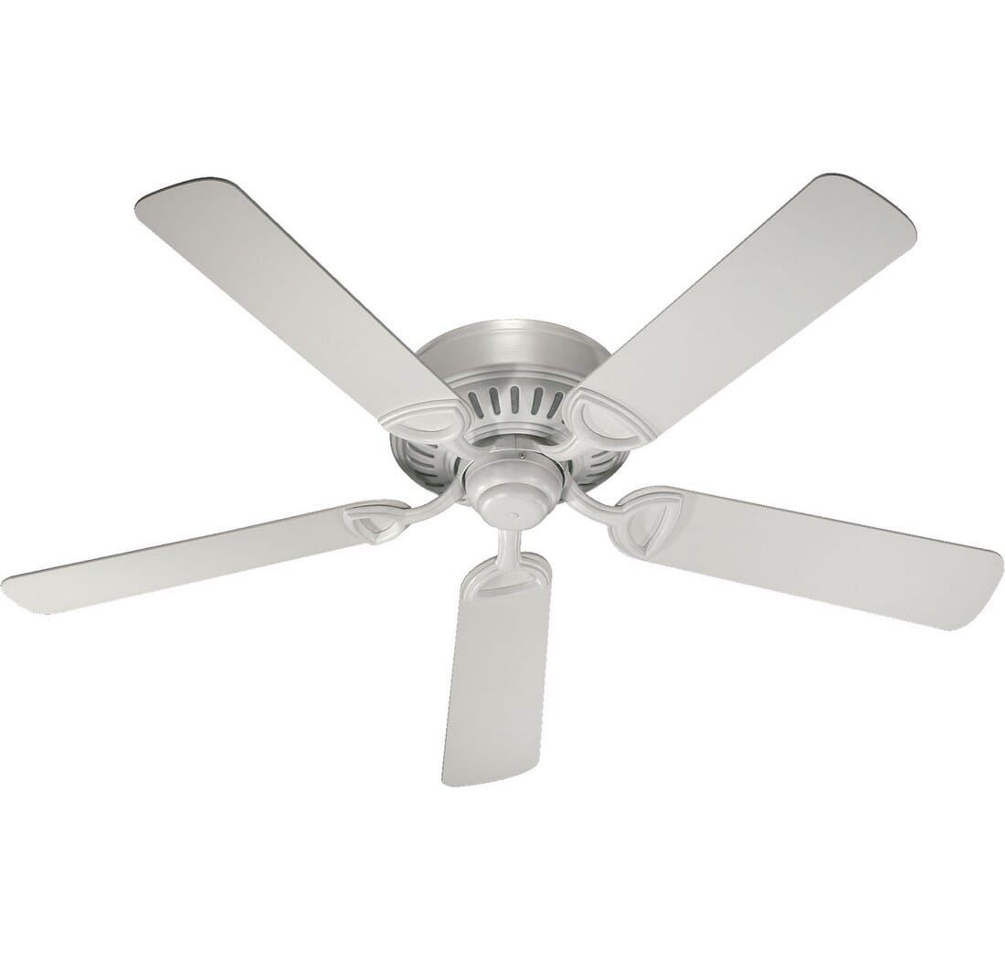 Quorum Medallion 52" Indoor Flush Mount Ceiling Fan in Studio White