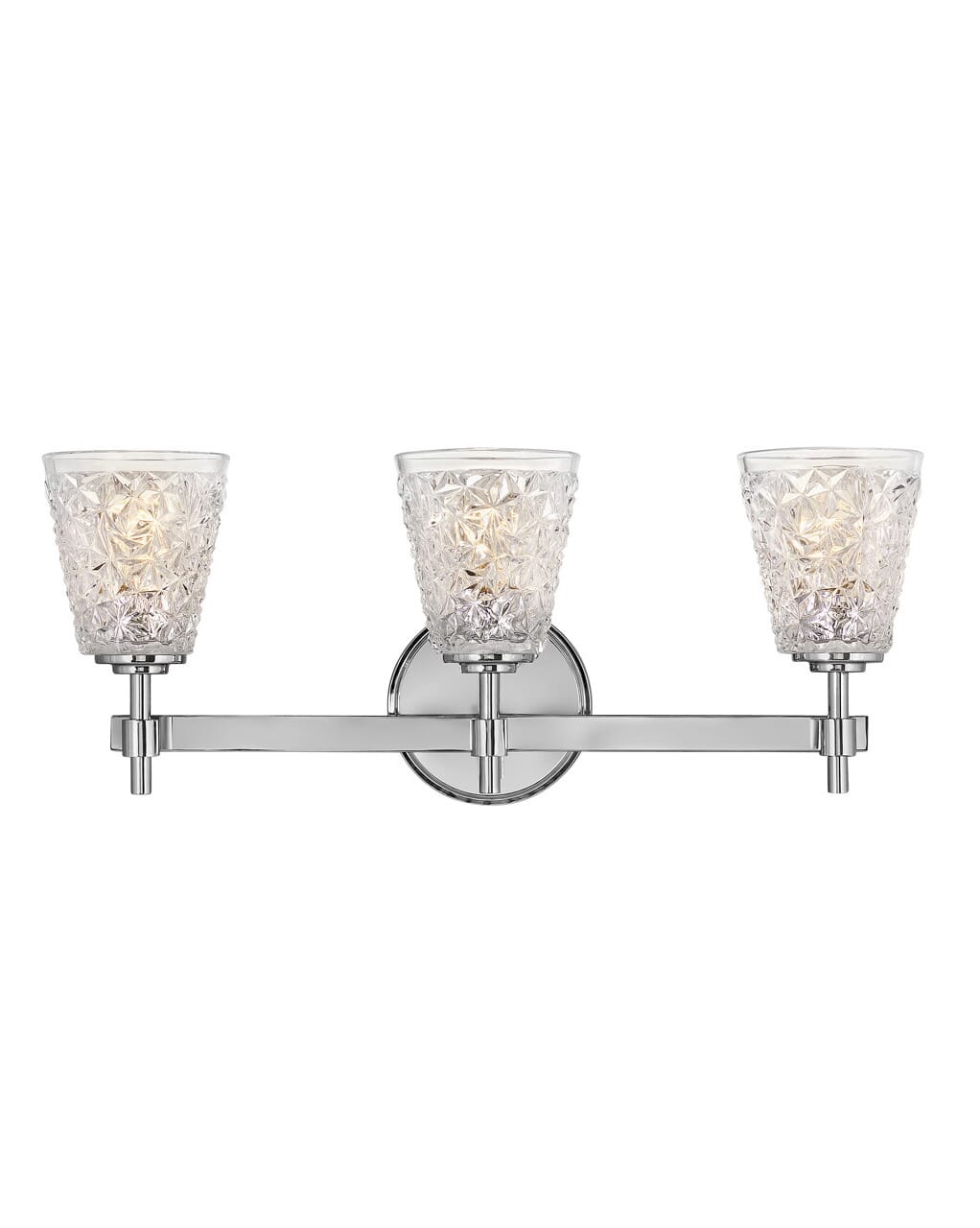 Hinkley Amabelle 3-Light 24" Bathroom Vanity Light in Chrome