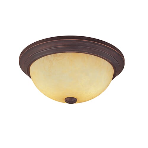 Millennium Lighting 5000 Series 2-Light Flush Mount in Bronze