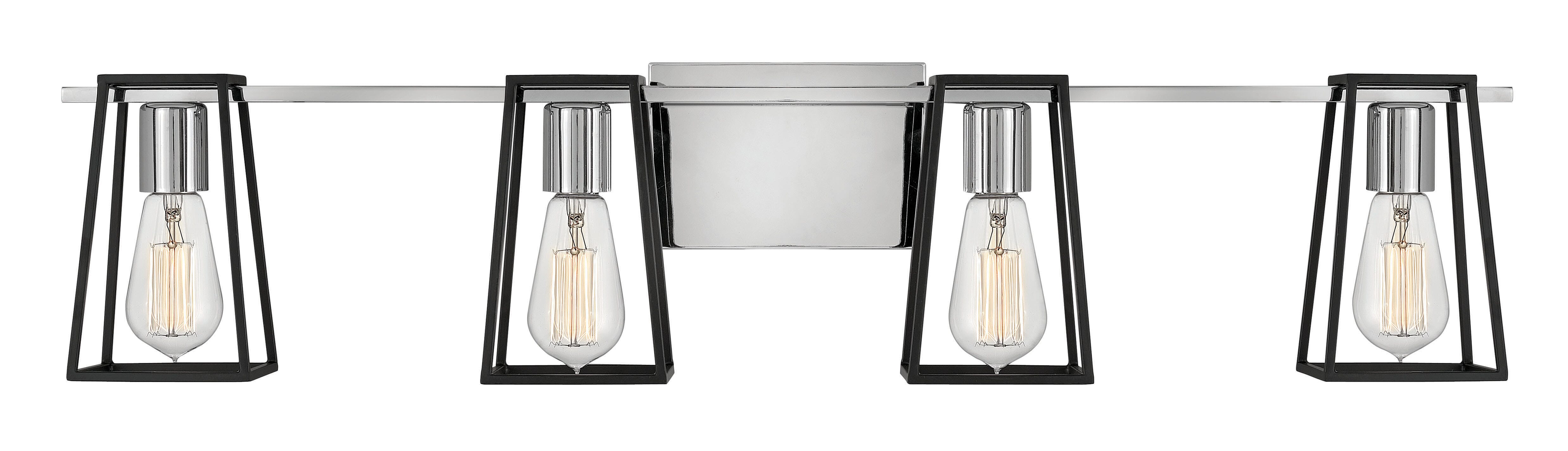 Hinkley Filmore 4-Light Bathroom Vanity Light in Chrome