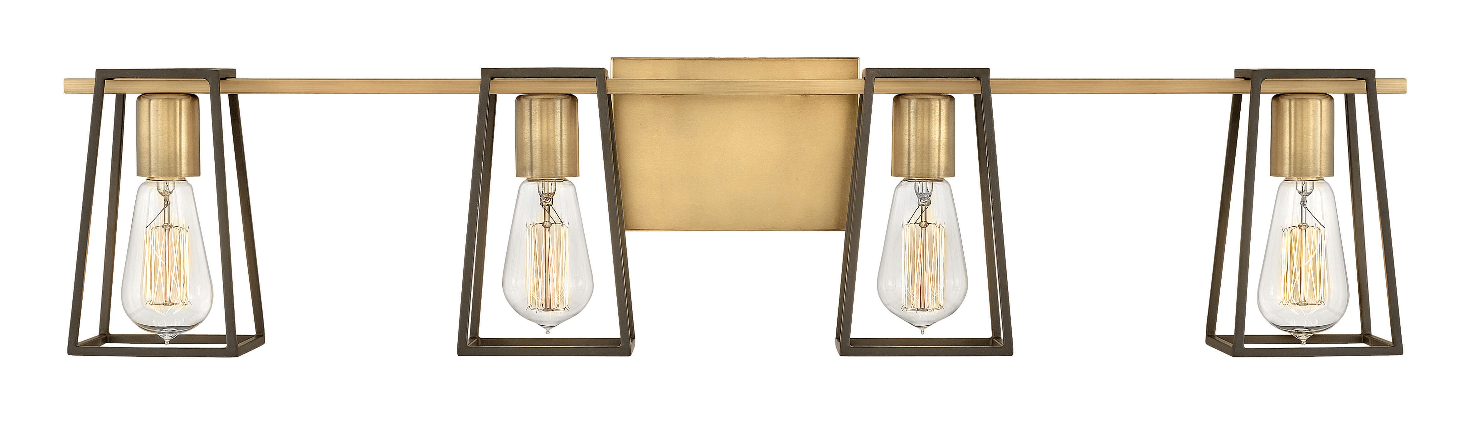 Hinkley Filmore 4-Light Bathroom Vanity Light in Heritage Brass