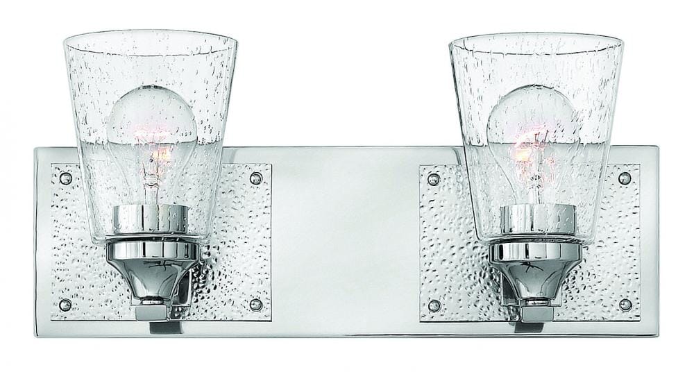 Hinkley Jackson 2-Light Bathroom Vanity Light in Polished Nickel