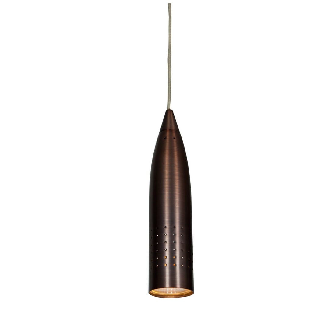 Access Lighting Odyssey 2" Steel Bullet Pendant in Bronze