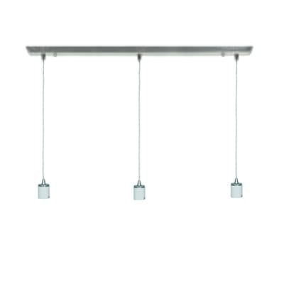 Access Trinity 3-Light 24" Pendant Light in Brushed Steel