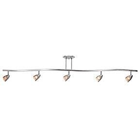 Access Comet 5-Light Ceiling Light in Brushed Steel