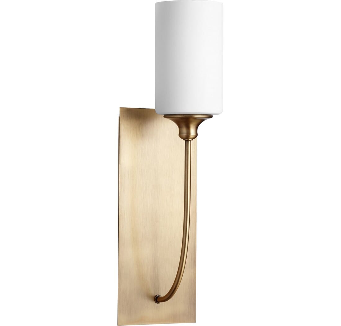 Quorum Celeste 19" Wall Sconce in Aged Brass