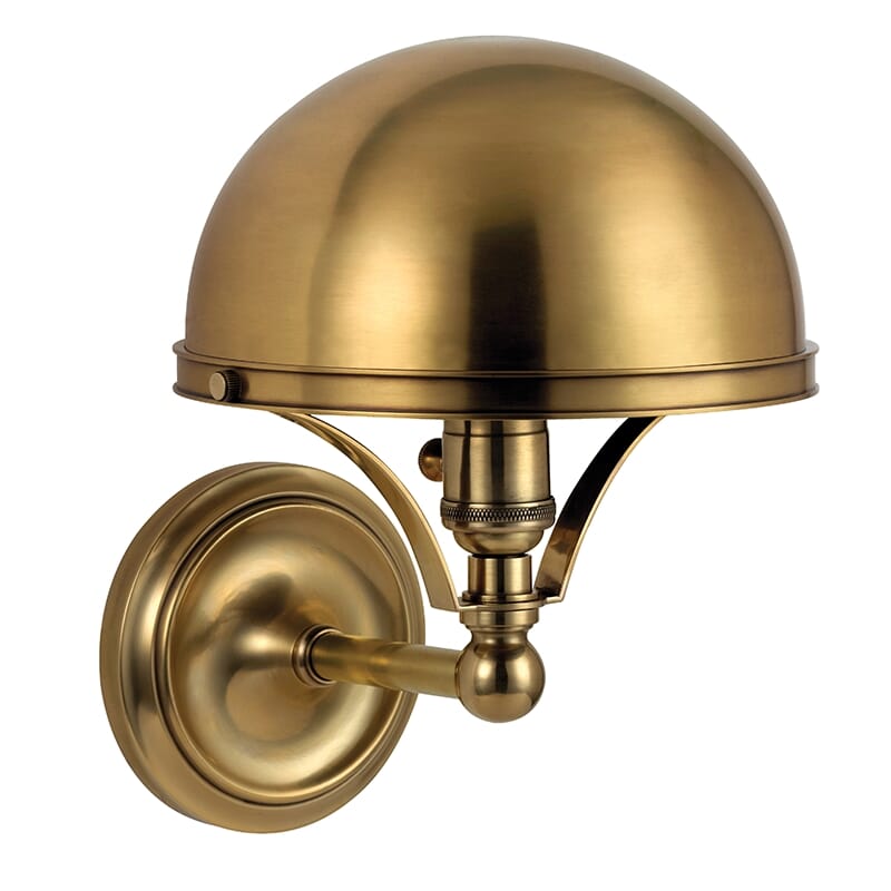 Hudson Valley Covington 11" Wall Sconce in Aged Brass