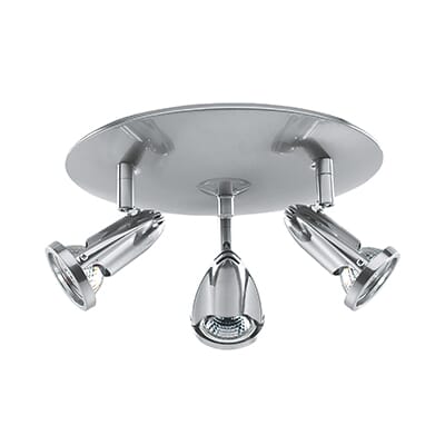 Access Lighting Cobra 3-Light Spot-Light Cluster in Brushed Steel