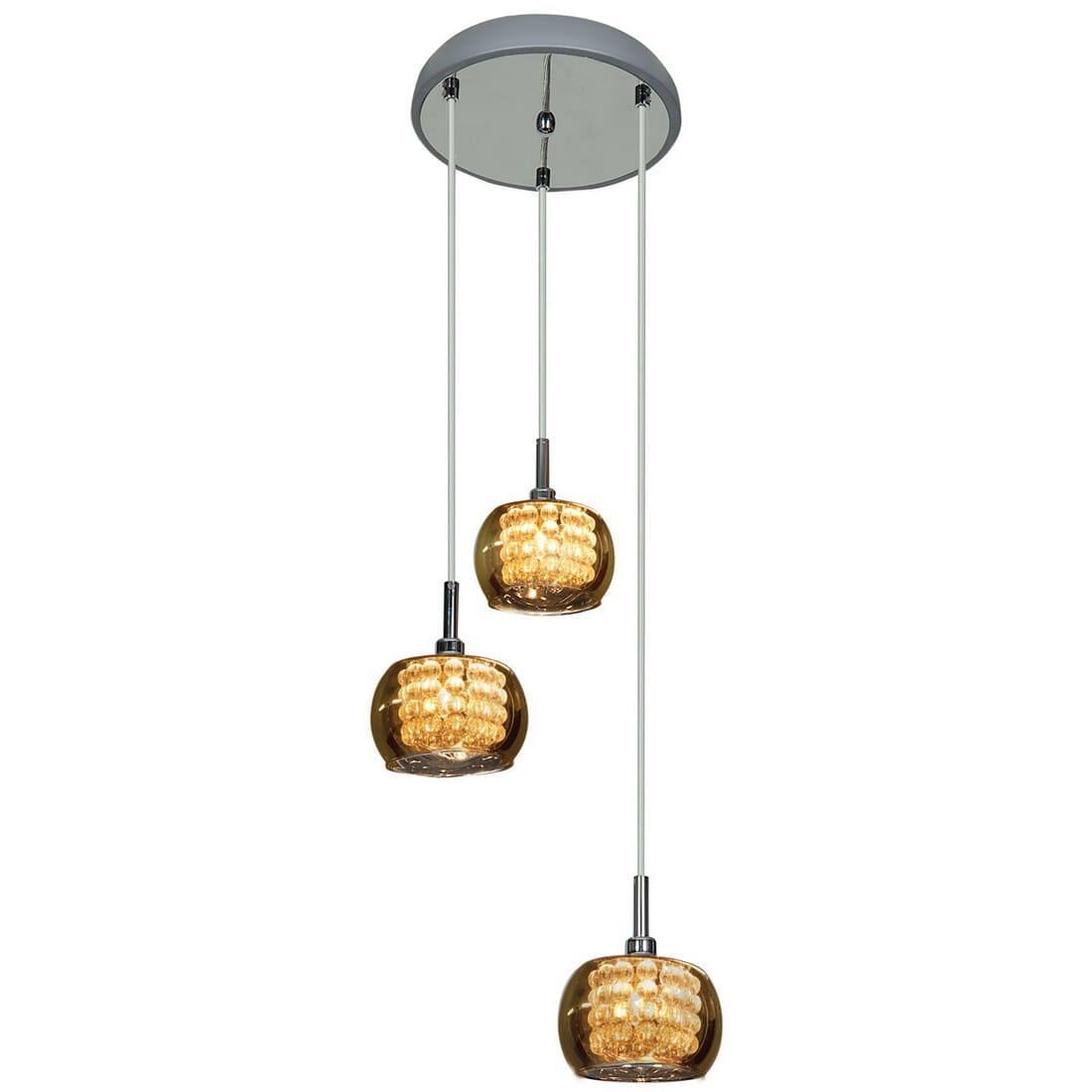 Access Glam 3-Light Pendant Light in Chrome