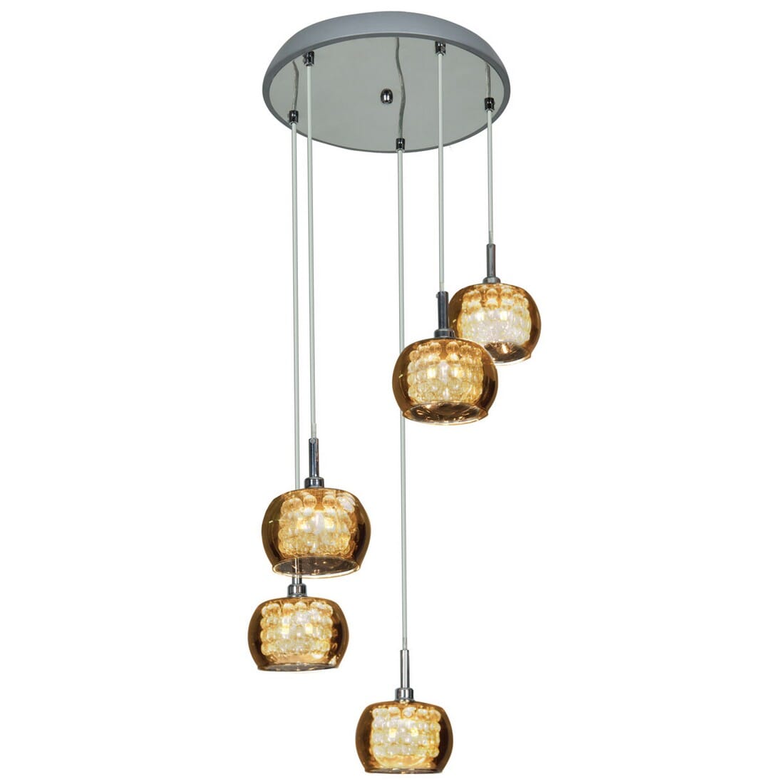 Access Glam 5-Light Pendant Light in Chrome