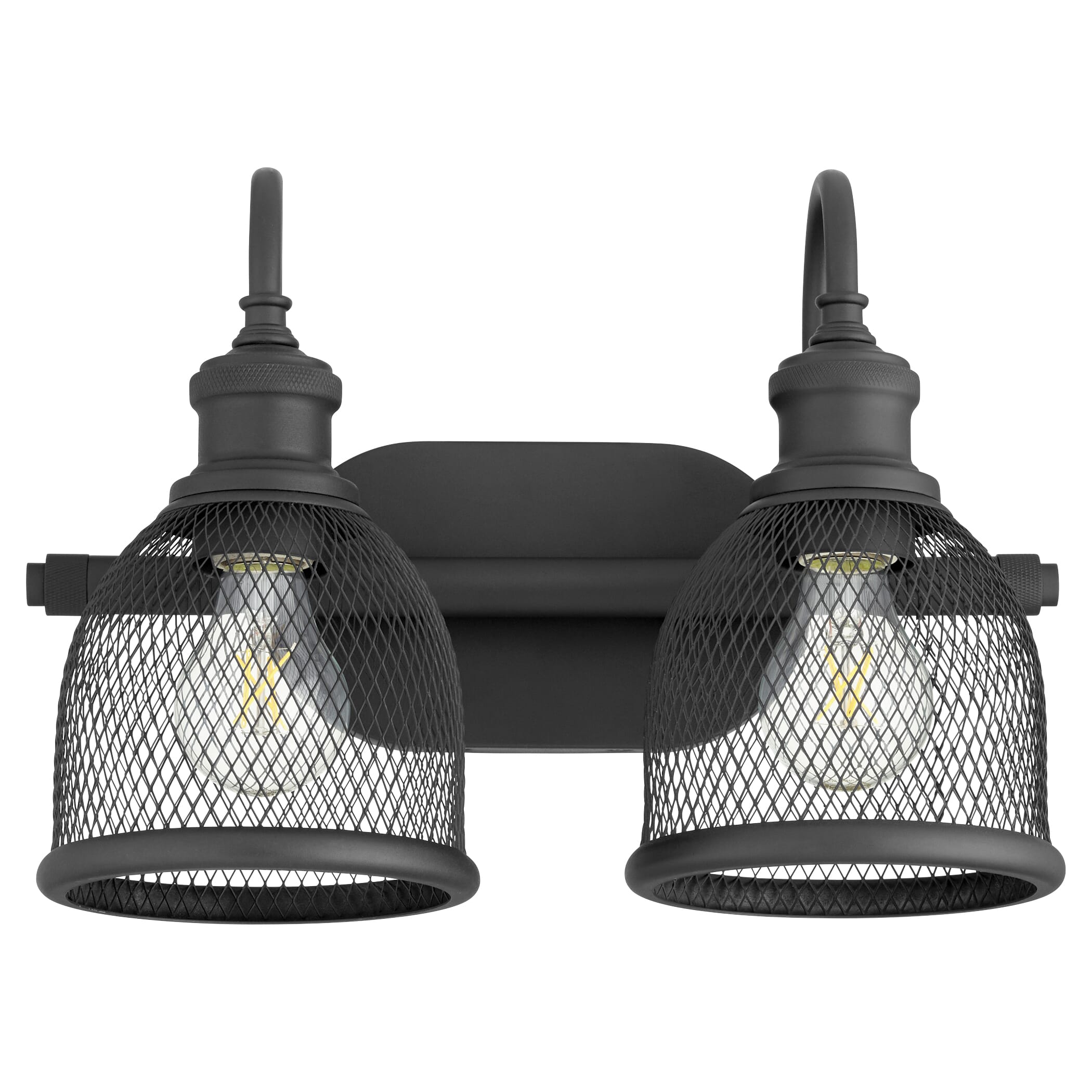 Quorum Omni 2-Light 11" Bathroom Vanity Light in Noir