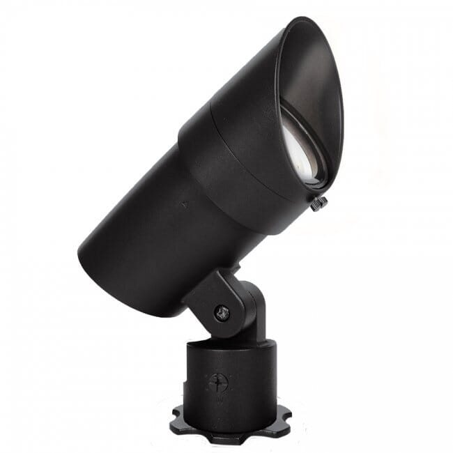 WAC LED 120V Large Accent Light Adjustable Beam and Output 4000K in Black