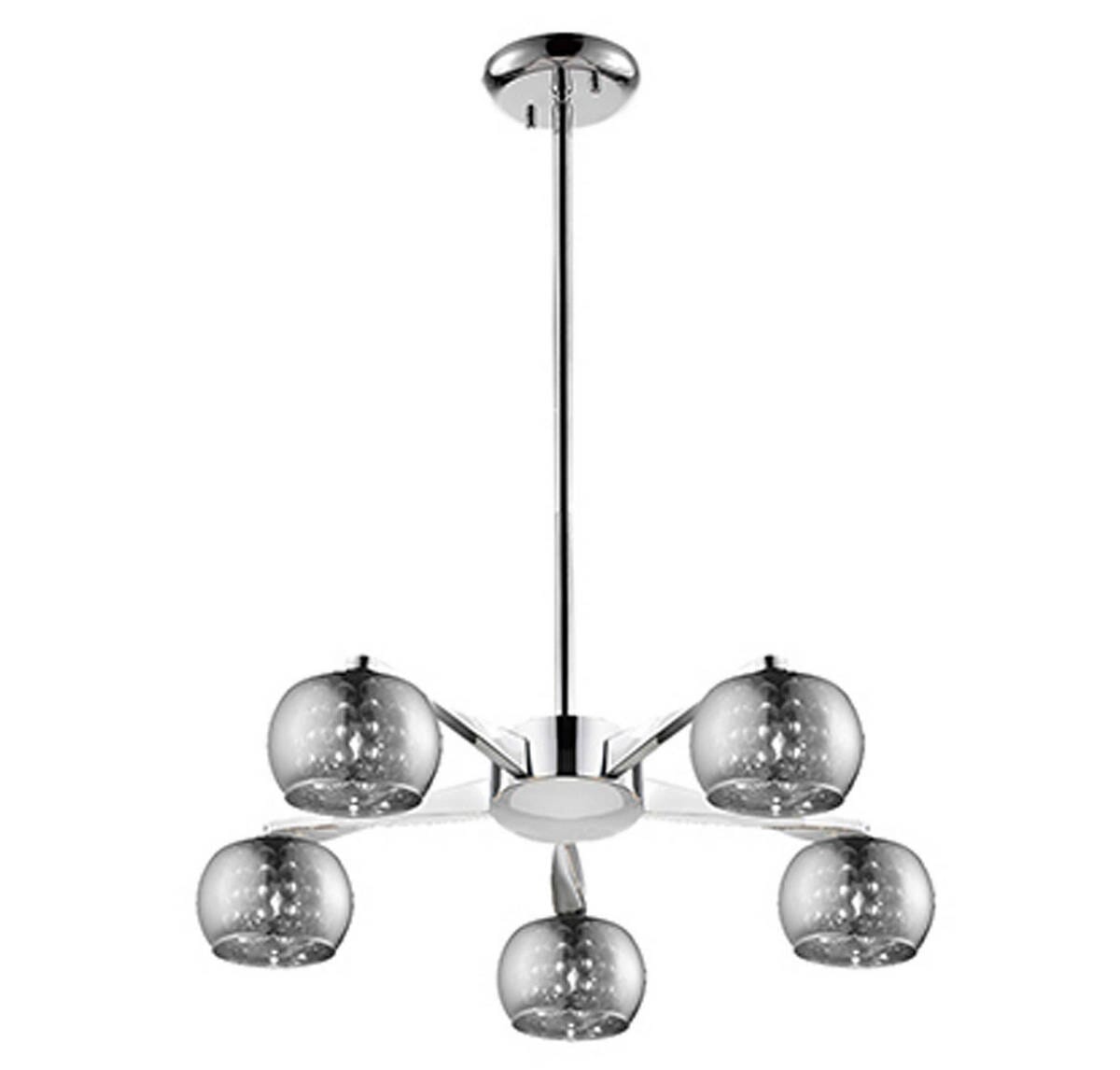 Access Glam 5-Light Contemporary Chandelier in Chrome