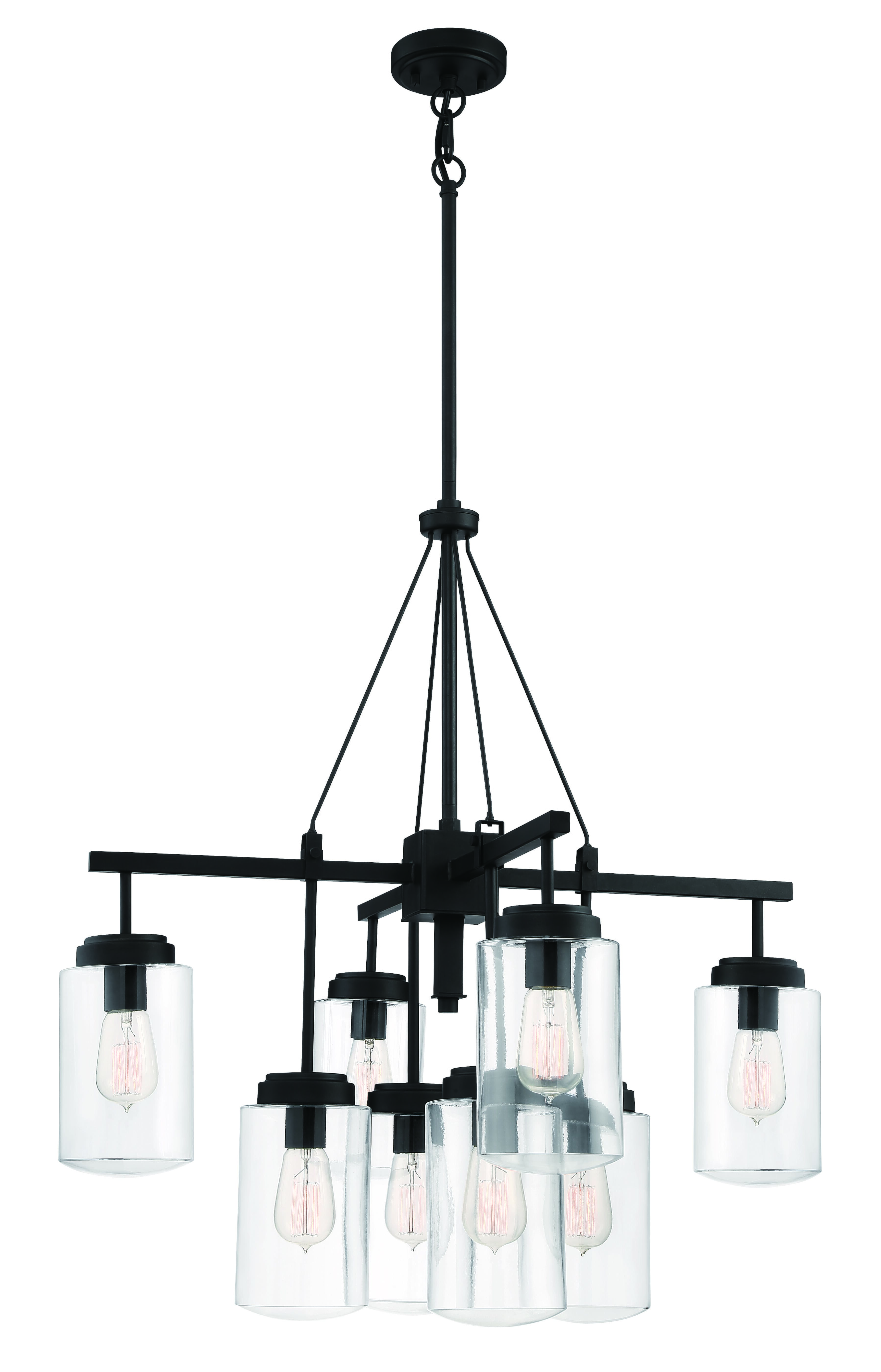 Craftmade Crosspoint 32" Outdoor Hanging Light in Espresso