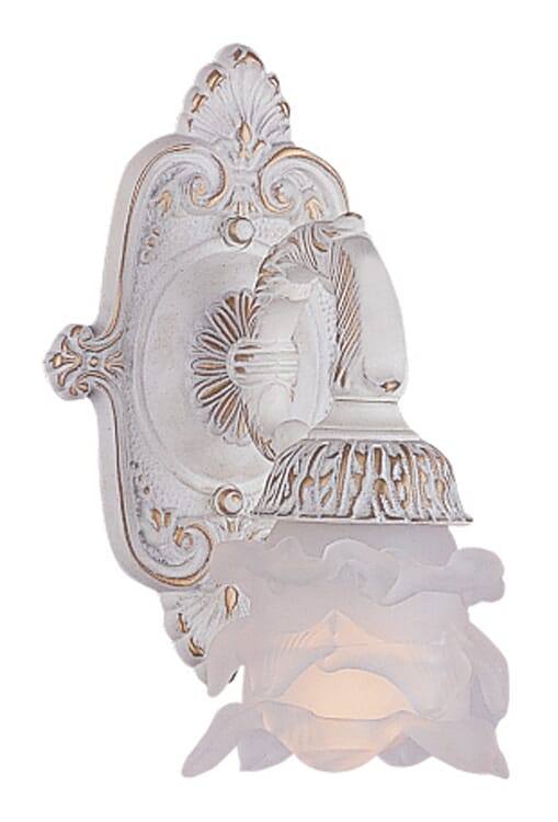 Crystorama Paris Market 10" Wall Sconce in Antique White