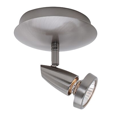 Access Lighting Mirage 6" Swivel Spot in Brushed Steel