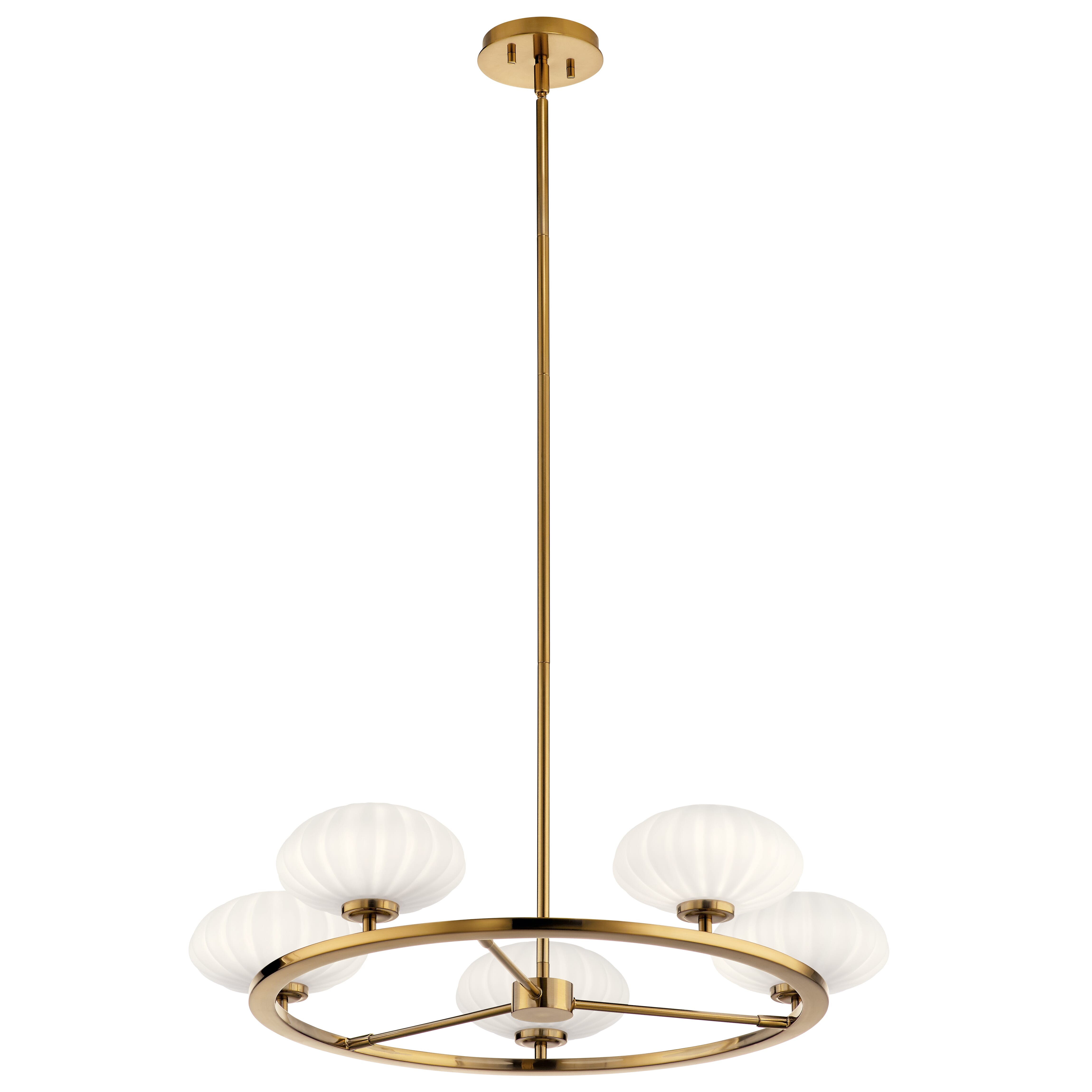 Kichler Pim 6-Light Contemporary Chandelier in Fox Gold