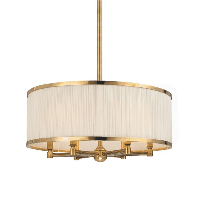 Hudson Valley Hastings 6-Light Chandelier in Aged Brass