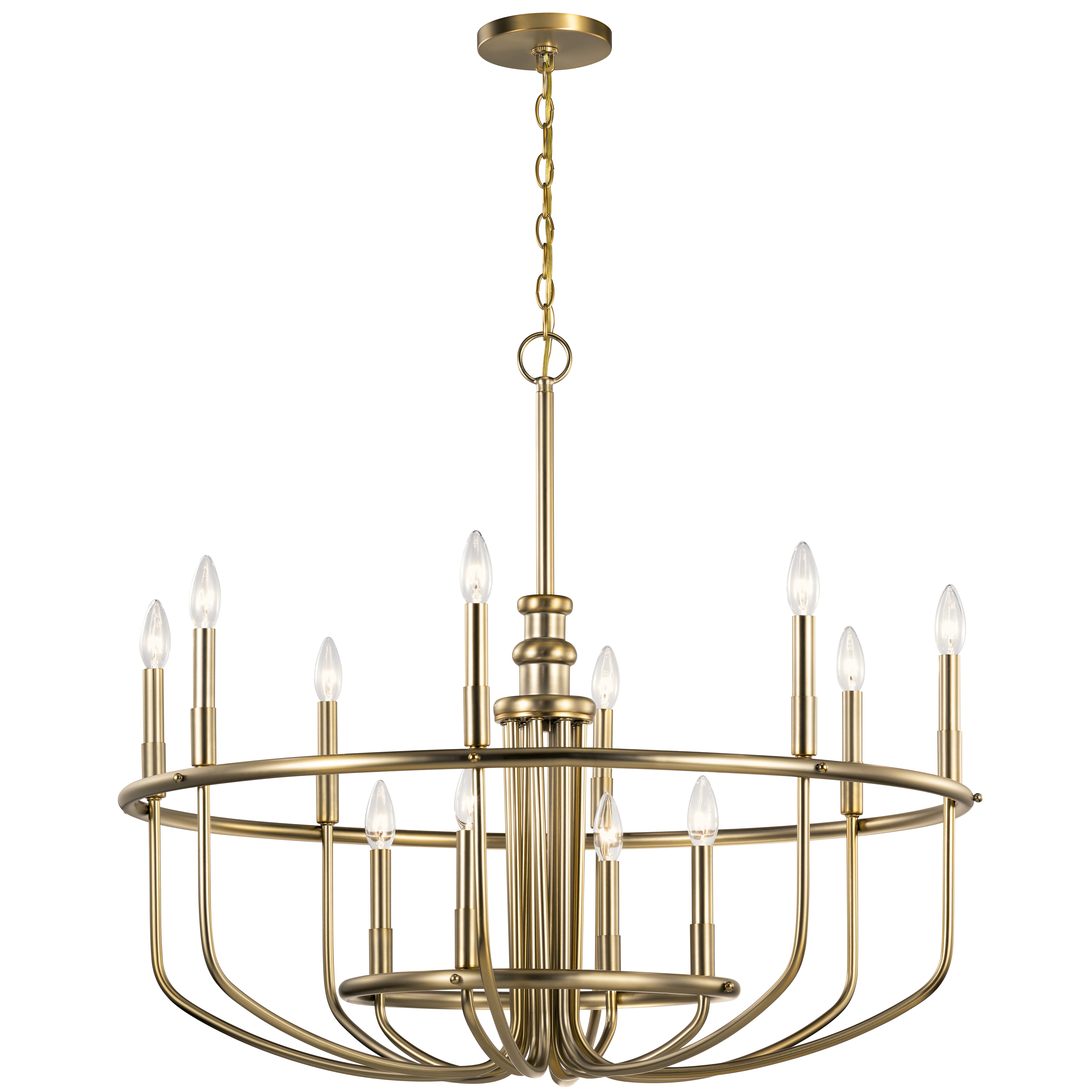 Kichler Capitol Hill 12-Light Traditional Chandelier in Classic Bronze