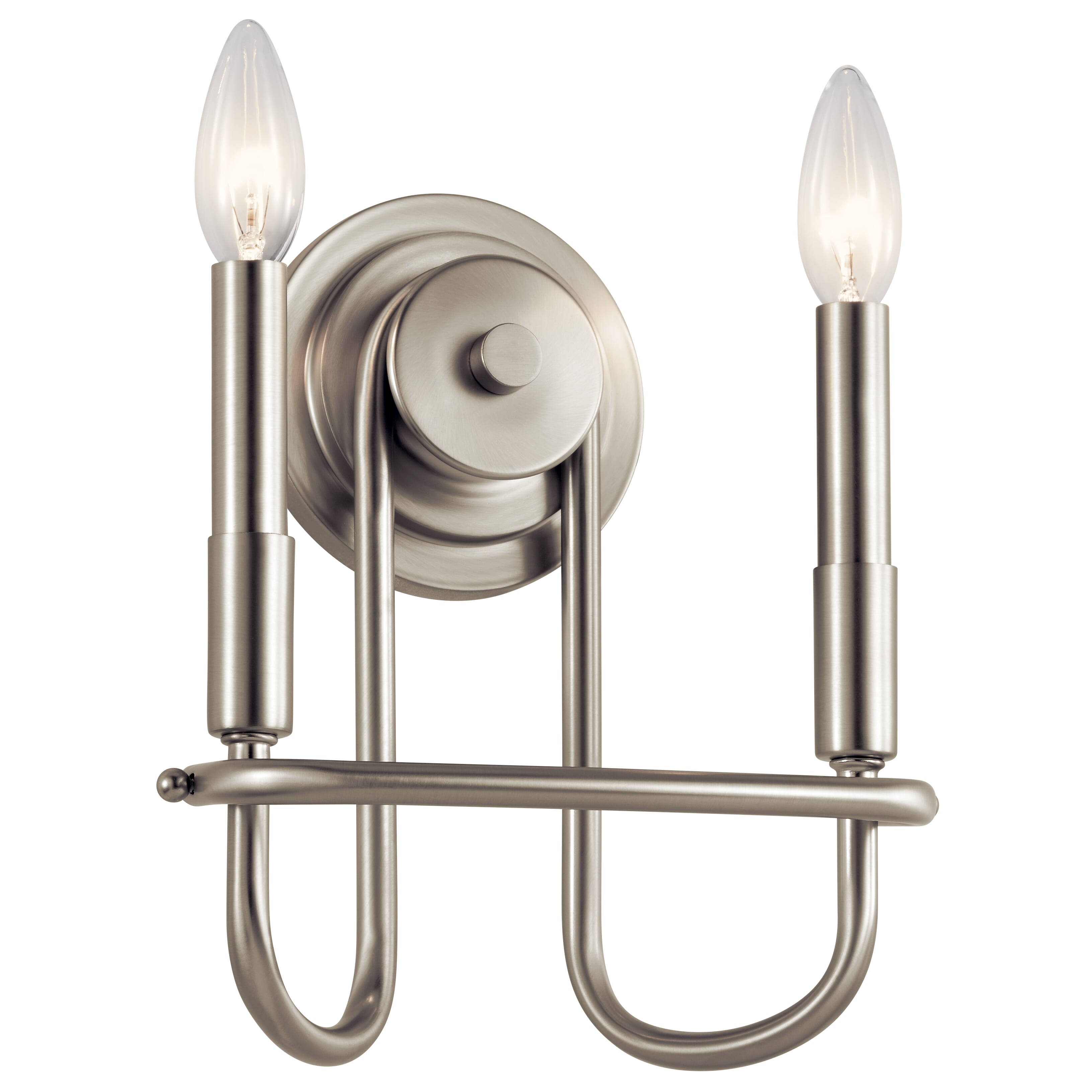 Kichler Capitol Hill 2-Light 11" Wall Bracket in Brushed Nickel