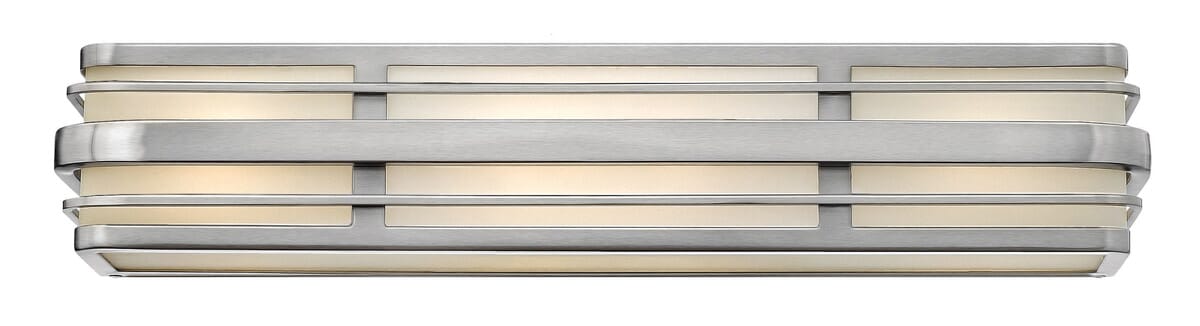 Hinkley Winton 4-Light Bathroom Vanity Light in Brushed Nickel