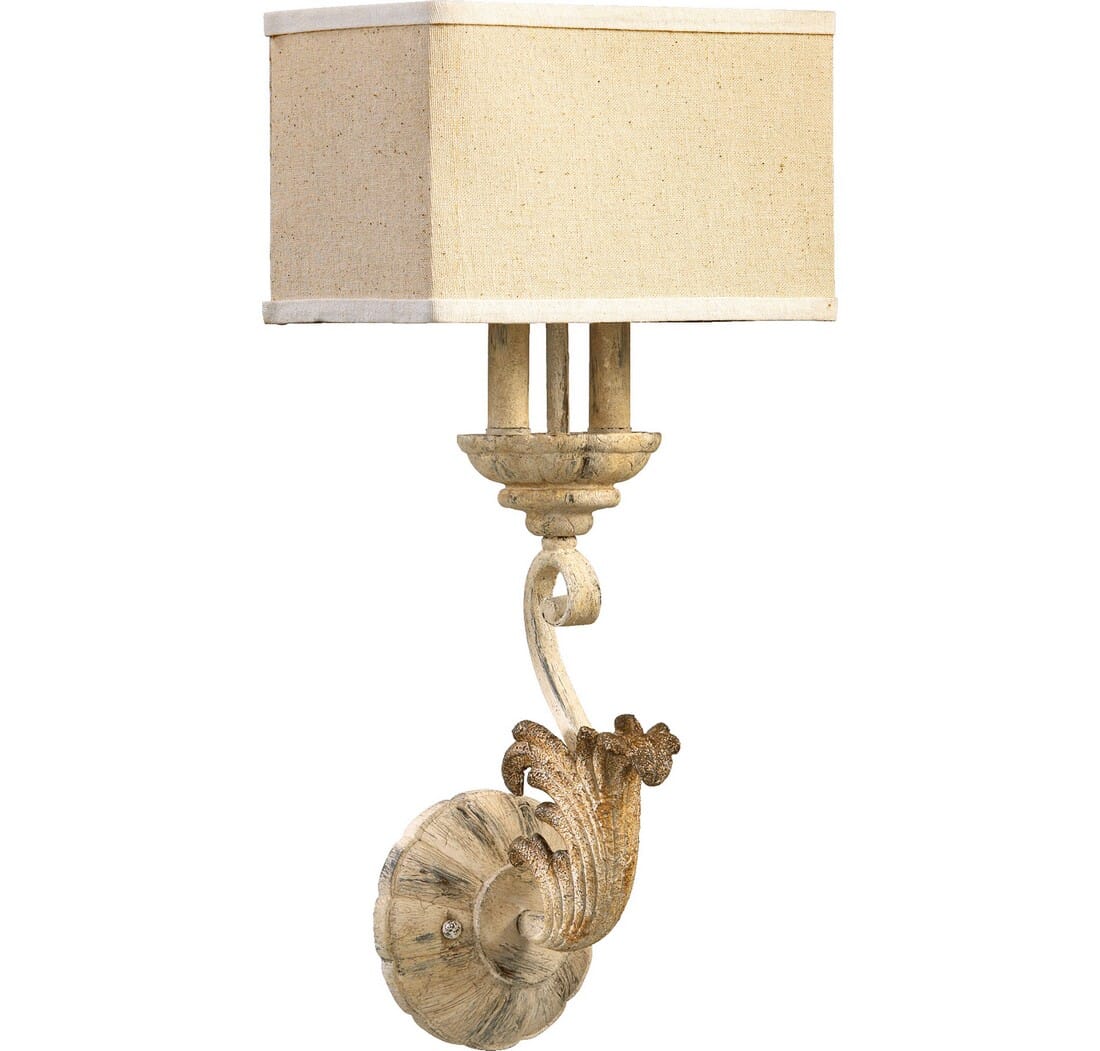 Quorum Florence 2-Light 23" Wall Sconce in Persian White