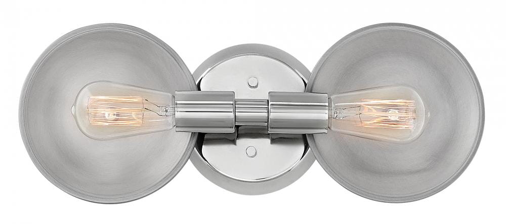 Hinkley Boyer 2-Light Bathroom Vanity Light in Polished Nickel