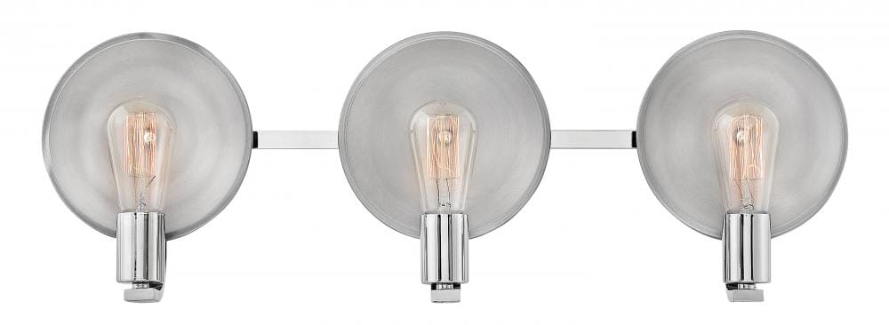 Hinkley Boyer 3-Light Bathroom Vanity Light in Polished Nickel