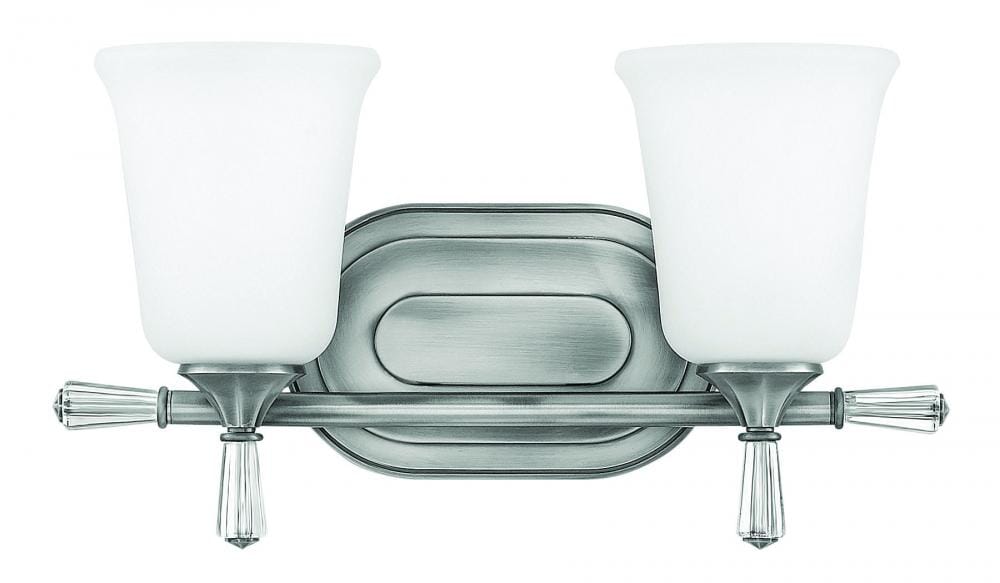 Hinkley Blythe 2-Light Bathroom Vanity Light in Antique Nickel