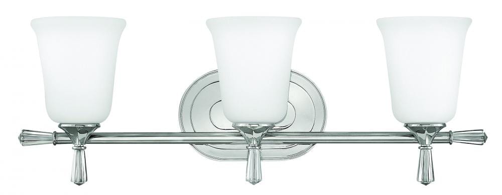 Hinkley Blythe 3-Light Bathroom Vanity Light in Polished Nickel