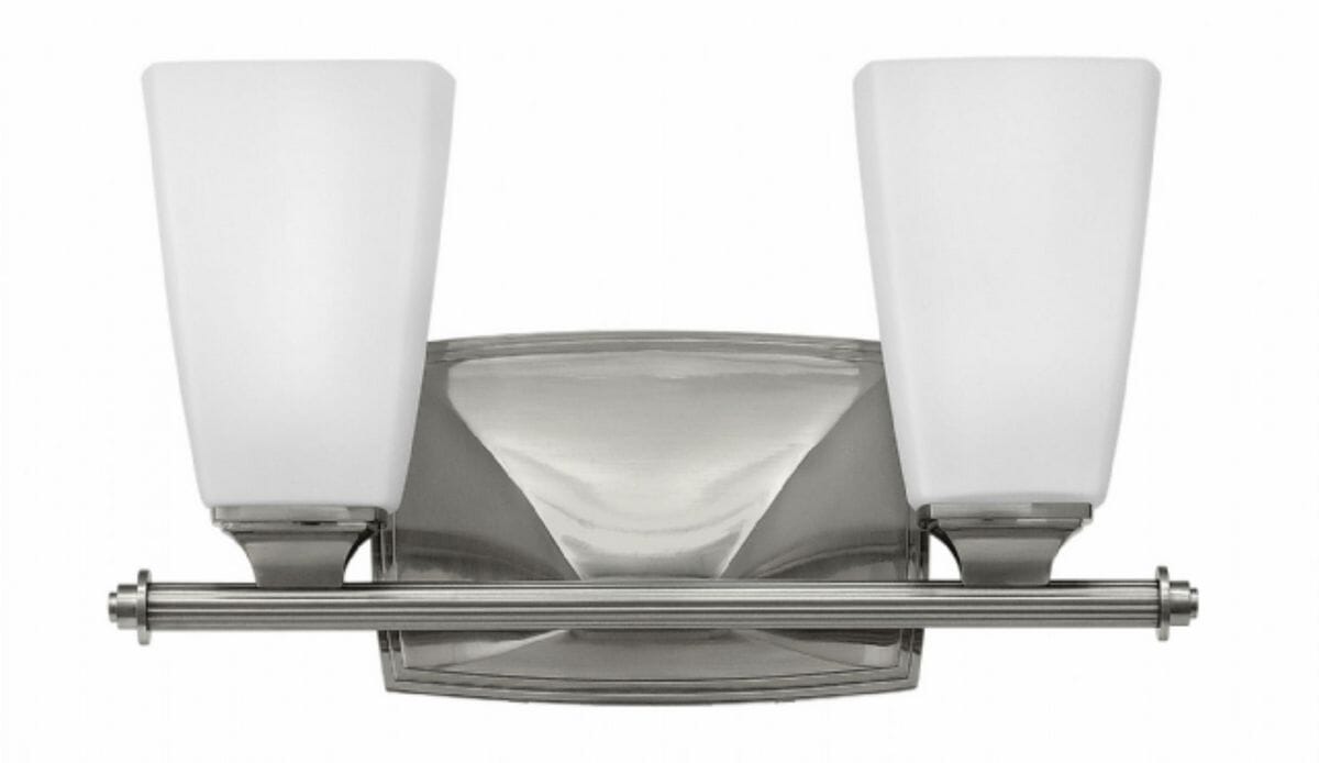 Hinkley Darby 2-Light Bathroom Vanity Light in Brushed Nickel
