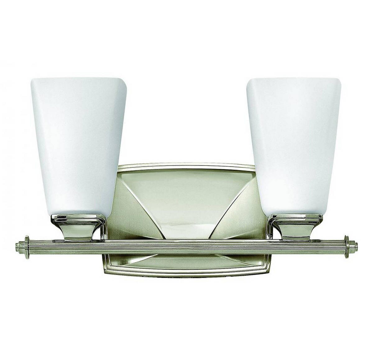 Hinkley Darby 2-Light Bathroom Vanity Light in Polished Nickel