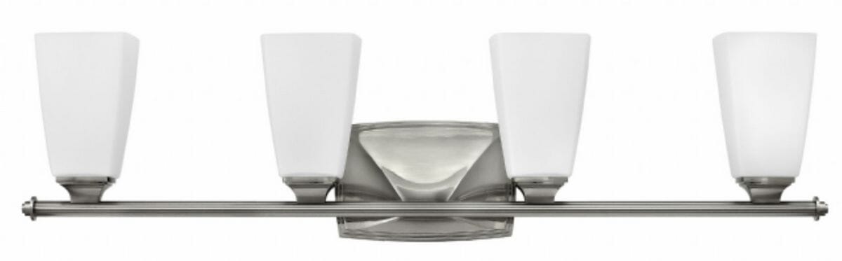 Hinkley Darby 4-Light Bathroom Vanity Light in Brushed Nickel