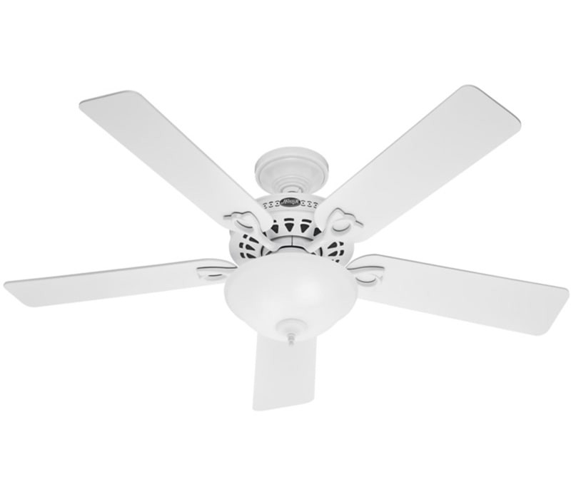 Hunter Astoria 2-Light 52" Indoor Ceiling Fan in White