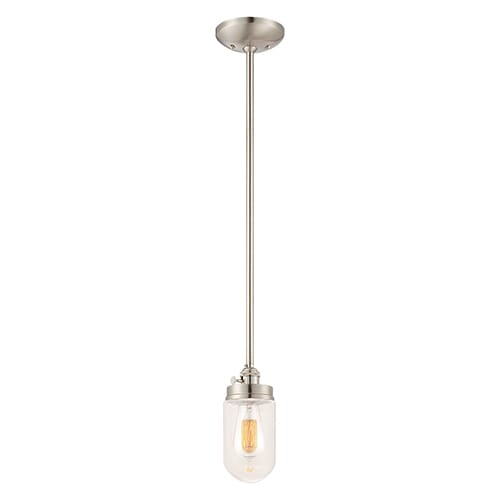 Millennium Lighting Neo-Industrial 1-Light Mini-Pendant in Brushed Nickel